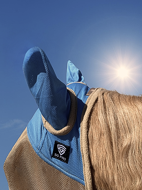 Máscaras contra moscas para tu Caballo [Azul]
