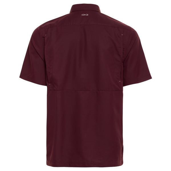 GameGuard camisa de Microfibra Maroon ] Manga corta