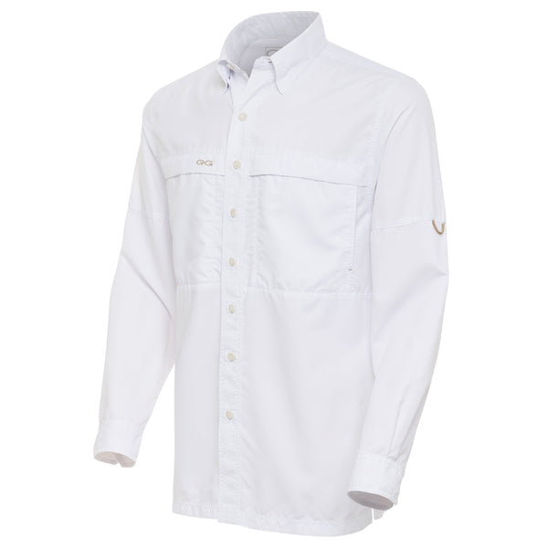 15% de descuento, todo Diciembre. GameGuard camisa Explorer de Microfibra Blanco ] Manga larga