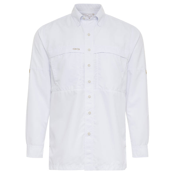 15% de descuento, todo Diciembre. GameGuard camisa Explorer de Microfibra Blanco ] Manga larga