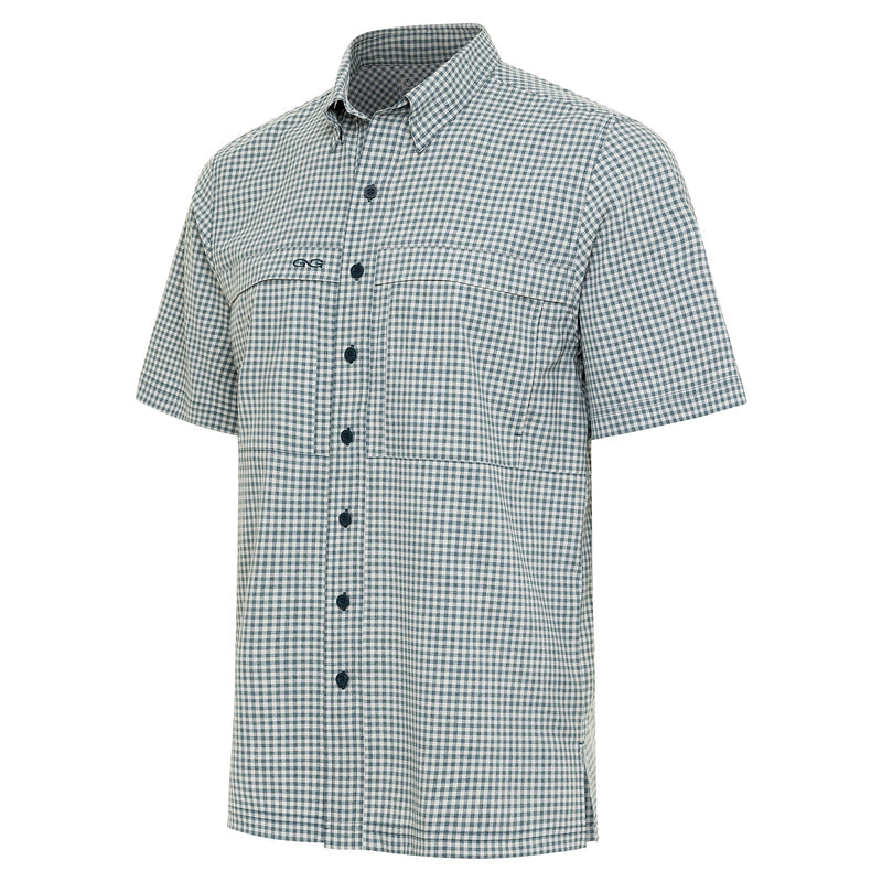 GameGuard camisa TeckCheck Oceanic ] Manga corta