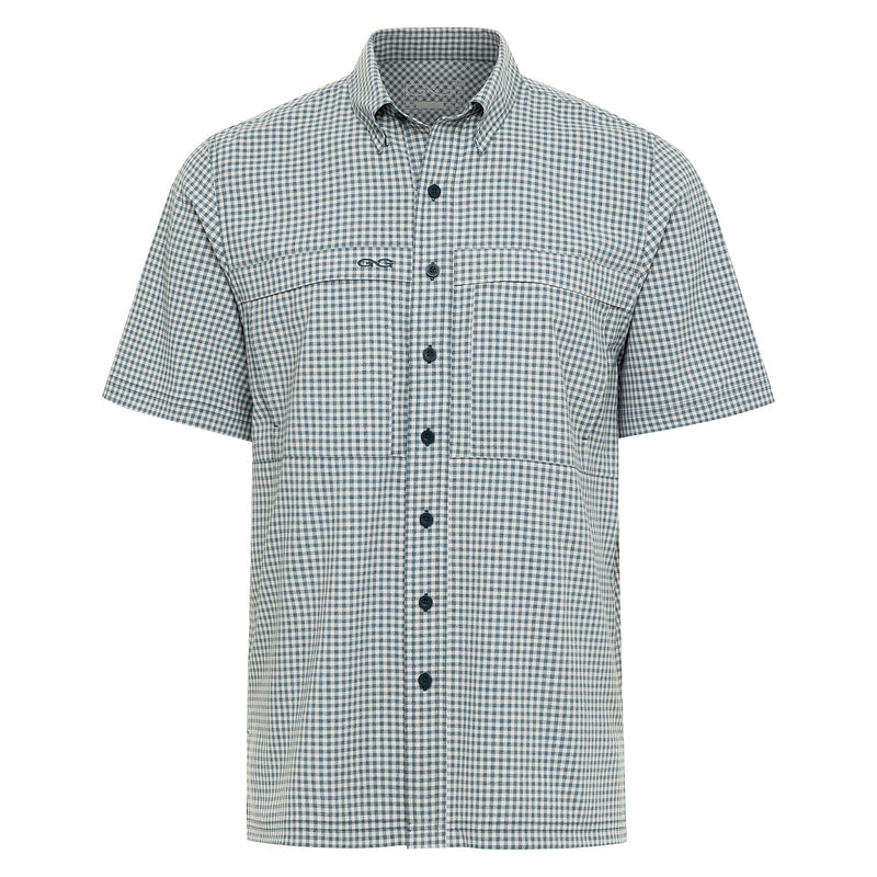 GameGuard camisa TeckCheck Oceanic ] Manga corta
