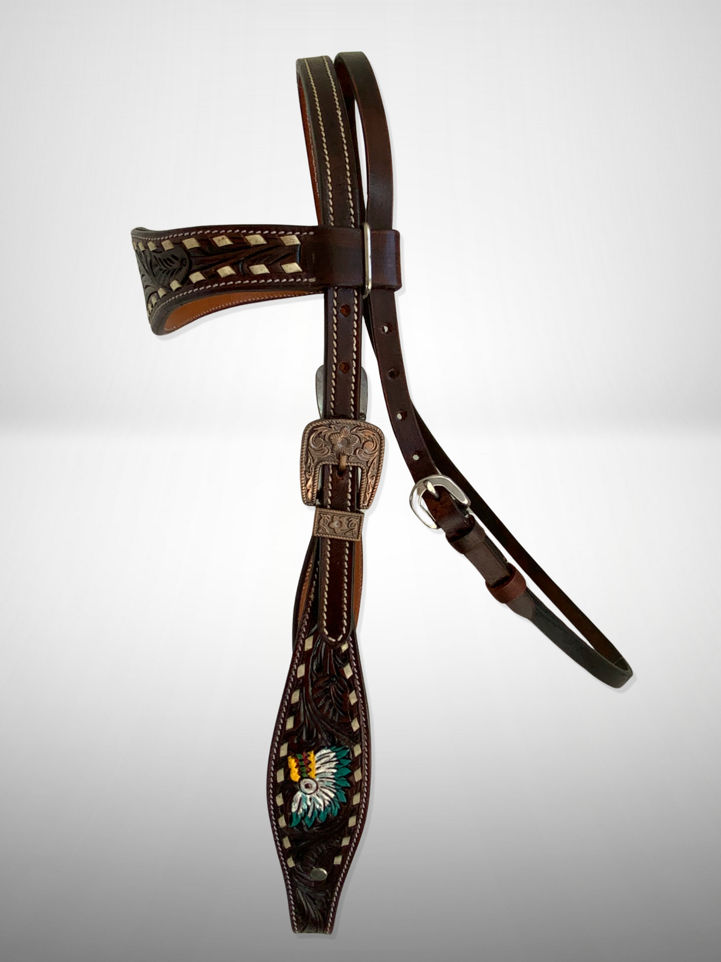 Cabezadas para Caballo “Vintage con Penacho” SG Pro.
